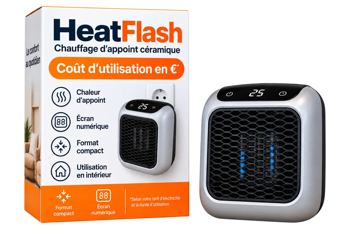 Boîte HeatFlash chauffage d'appoint céramique